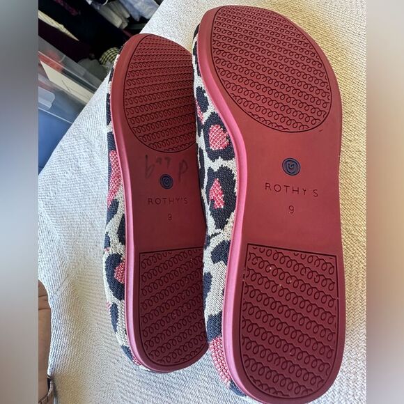 ROTHY’S | Red Cat Animal Print Flats Size 9 - Picture 10 of 11
